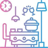 Buffet Custom Line Element vector
