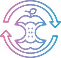 Compostable Outlined Line Artwork vector