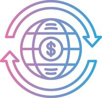 Global Economy Handcrafted UI Symbol vector