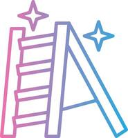 Ladder Gradient Color Form vector