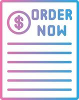 Order Now Cool Tone Form vector