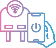 Smart Plug Cool Tone Form vector