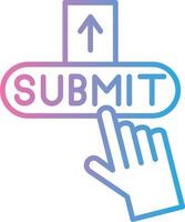 Submit Dark Mode Symbol vector
