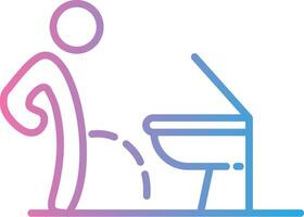 Toilet Minimal UI Element vector