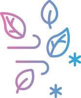 Wind Simplified Line Mark vector