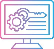 Access Control List Minimal Design Badge vector