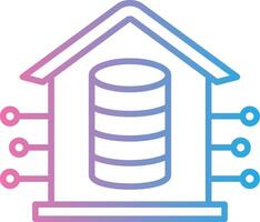 Data Warehouse Thin Line Element vector