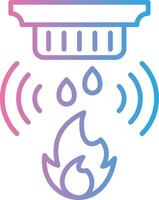 Fire Detector Isometric Web Illustration vector