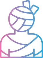 Mummy Pixel Style Badge vector