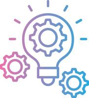 Project Management Interface Line Graphic vector