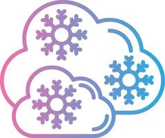 Snowy 3D Interface Shape vector