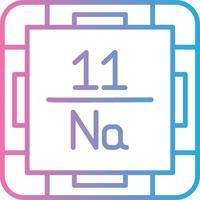 Sodium Sharp Line Mark vector