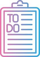 To Do List Muted Tone Element vector