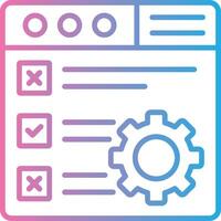 Checklist Futuristic App Badge vector