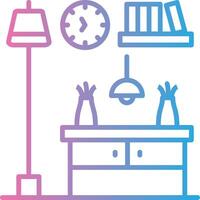 Console Table Pastel Sketch Mark vector