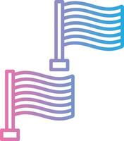 Flag Geometric Style Badge vector