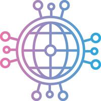 Global Network Vivid App Element vector