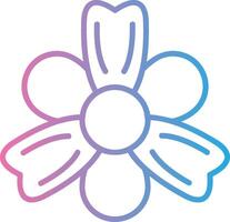 Freesia Outlined Concept Piece vector