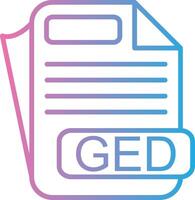 GED Futuristic App Badge vector