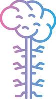 Nervous System Crisp Outline Artwork vector