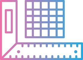 Ruler Thin Line Element vector