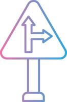 Right Turn Elegant Shape Symbol vector