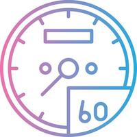 speedometer Geometric Style Badge vector