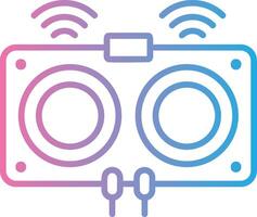 Ultrasonic Neon UI Symbol vector