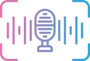 Voice Recognition Stylish UX Piece vector