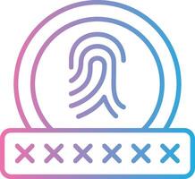 Biometric Recognition Modern Color Symbol vector