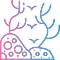 Coral Reef Gradient Color Form vector