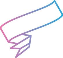 Folded Ribbon Vibrant Visual Object vector