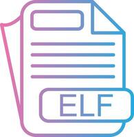 ELF Thin Graphic Shape vector