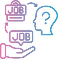 Job Offer Compact Web Symbol vector