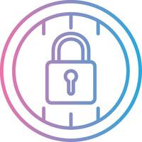 Lock Minimal Design Badge vector