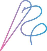 Needle Modern Color Symbol vector