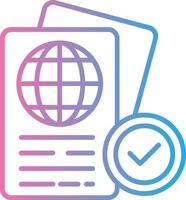 Passport Control Responsive App Shape vector