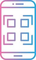 Qr Code Handcrafted UI Symbol vector