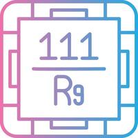 Roentgenium Isometric Web Illustration vector
