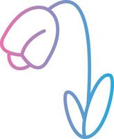 Snowdrop Minimal Design Badge vector