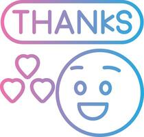 Thank You Digital Tech Element vector