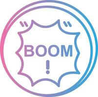 Boom Simplified Design Piece vector