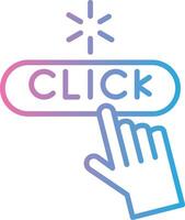 Click Color Block Badge vector
