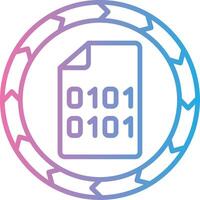 Data Interface Line Graphic vector