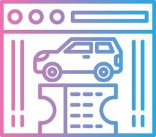 Electronic Ticket Flat UI Form vector