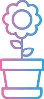 Flower Pot Subtle UI Graphic vector