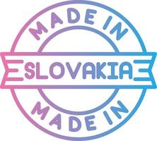 Made In Slovakia Modern Tech Object vector