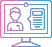 Online Interview Bold App Graphic vector