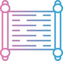 Paper Scroll Modern Color Symbol vector