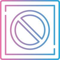 Prohibition Vibrant Visual Object vector